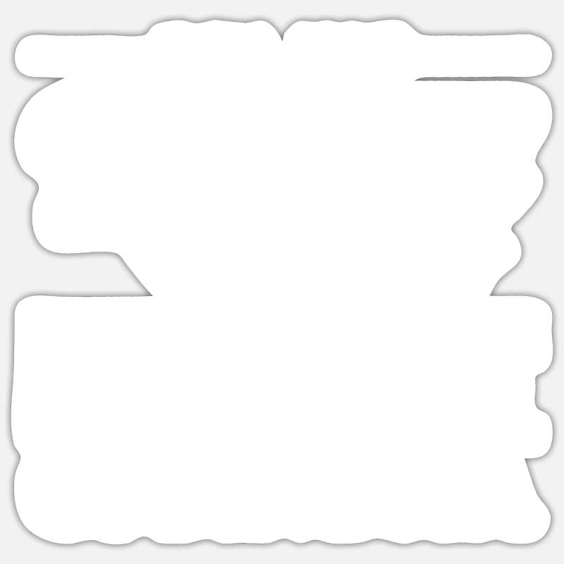 Pension de pensionné - Sticker taille S (10 x 10 cm) - blanc mat