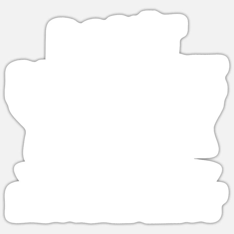 Pension de pensionné - Sticker taille S (10 x 10 cm) - blanc mat