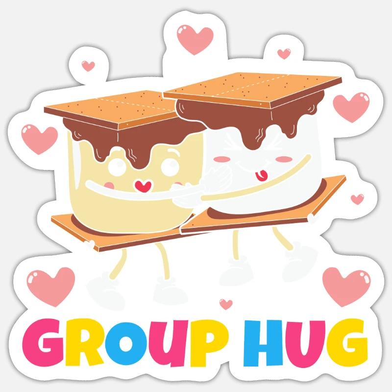 Group Hug Sticker size S (10 x 10 cm)