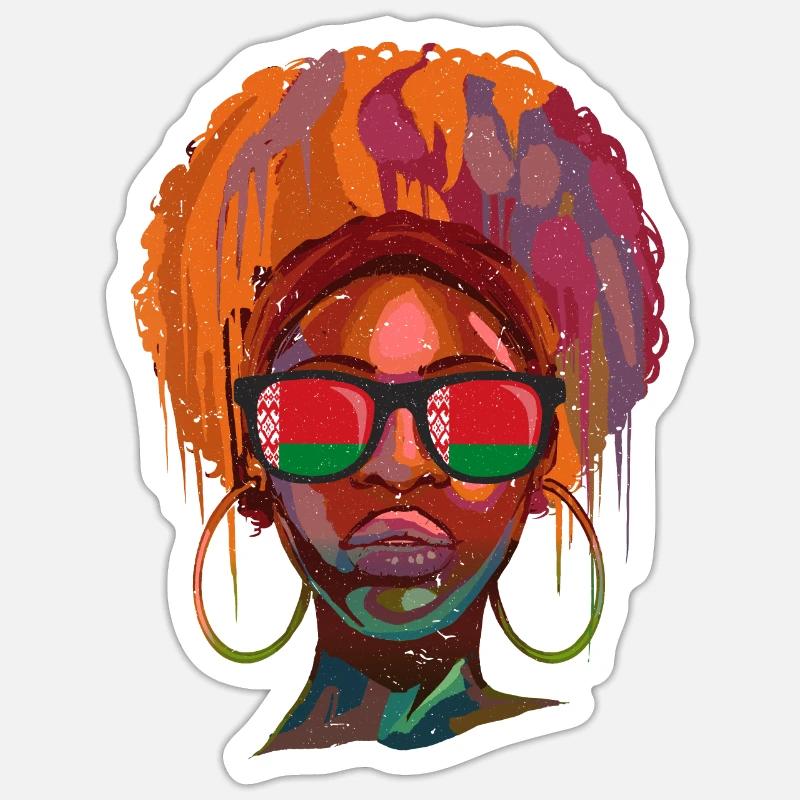 Belarus - Sticker size S (10 x 10 cm) - white matte