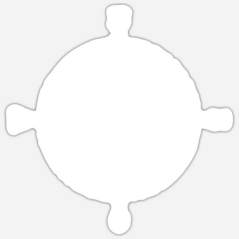 Compass - Dart - - Sticker size S (10 x 10 cm) - white matte