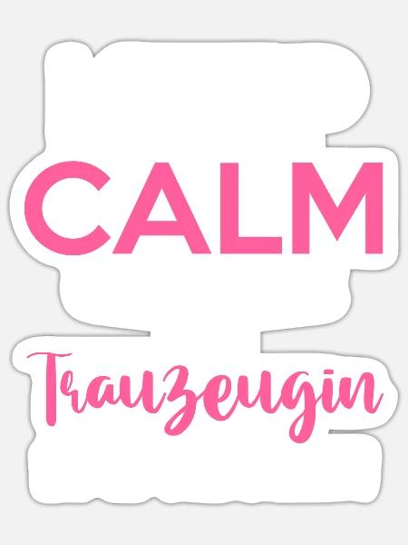 Hochzeit Junggesellenabschied Trauzeugin - Sticker Größe S (10 x 10 cm) - Mattweiß