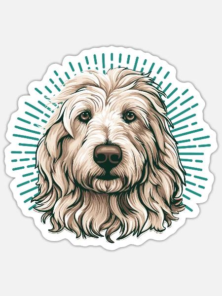 Maremmen Abruzzen Schäferhund Maremmano Abruzzese - Sticker Größe S (10 x 10 cm) - Mattweiß
