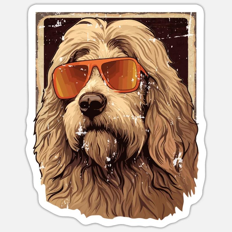 Maremme Abruzzes Berger Maremmano Abruzzes - Sticker taille S (10 x 10 cm) - blanc mat