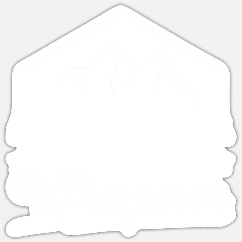 Cache Whisperer - Geocaching Geocacher - Sticker size S (10 x 10 cm) - white matte