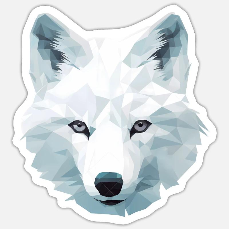 Arctic Fox Sticker size S (10 x 10 cm)