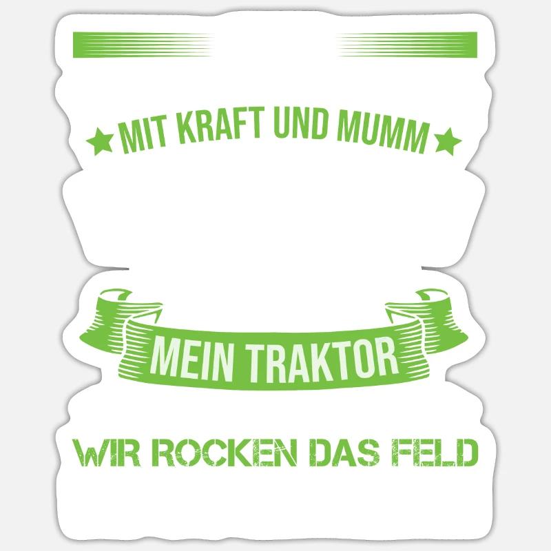 Ich bin Traktorfahrer Sticker Größe S (10 x 10 cm)