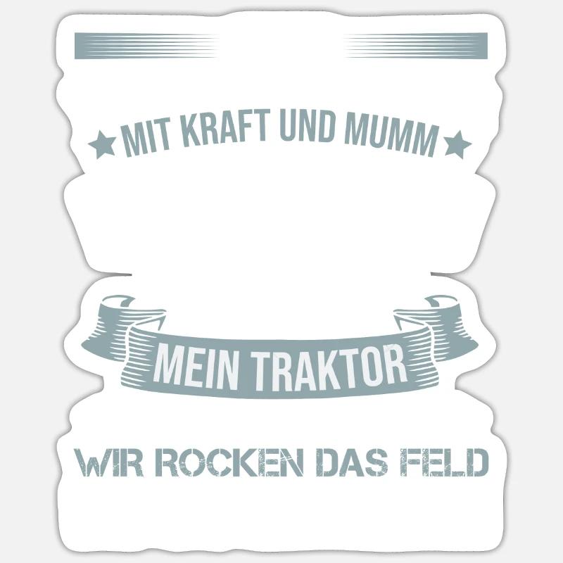Ich bin Traktorfahrer Schlepper Sprüche Sticker Größe S (10 x 10 cm)