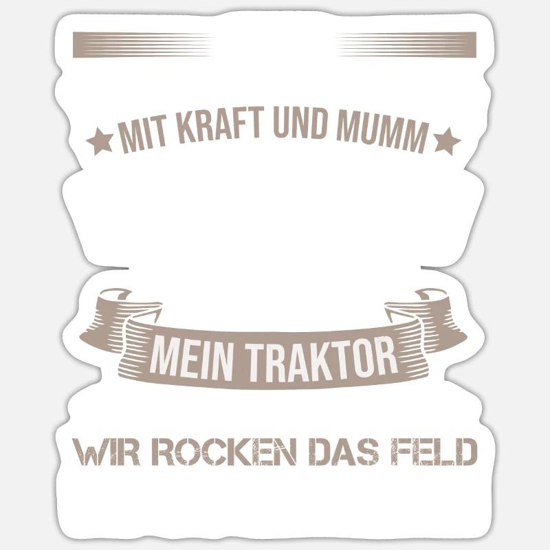 Ich bin Traktorfahrer Sticker Größe S (10 x 10 cm)
