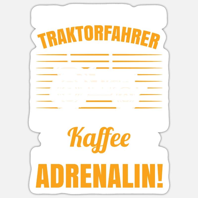Ich bin Traktorfahrer Sticker Größe S (10 x 10 cm)