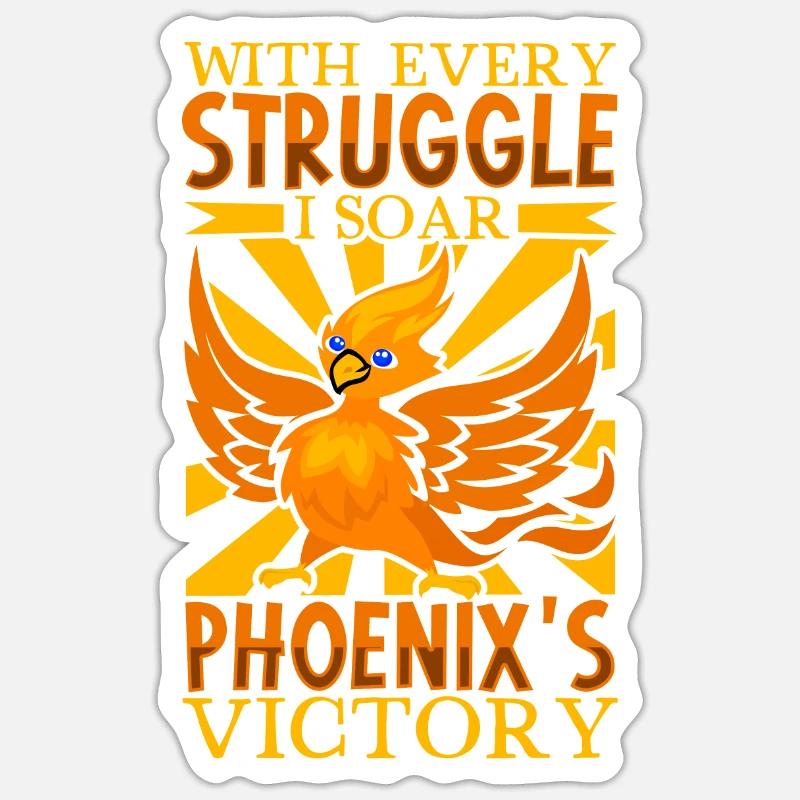 Phoenix Bird Mythical Creatures Sticker size S (10 x 10 cm)
