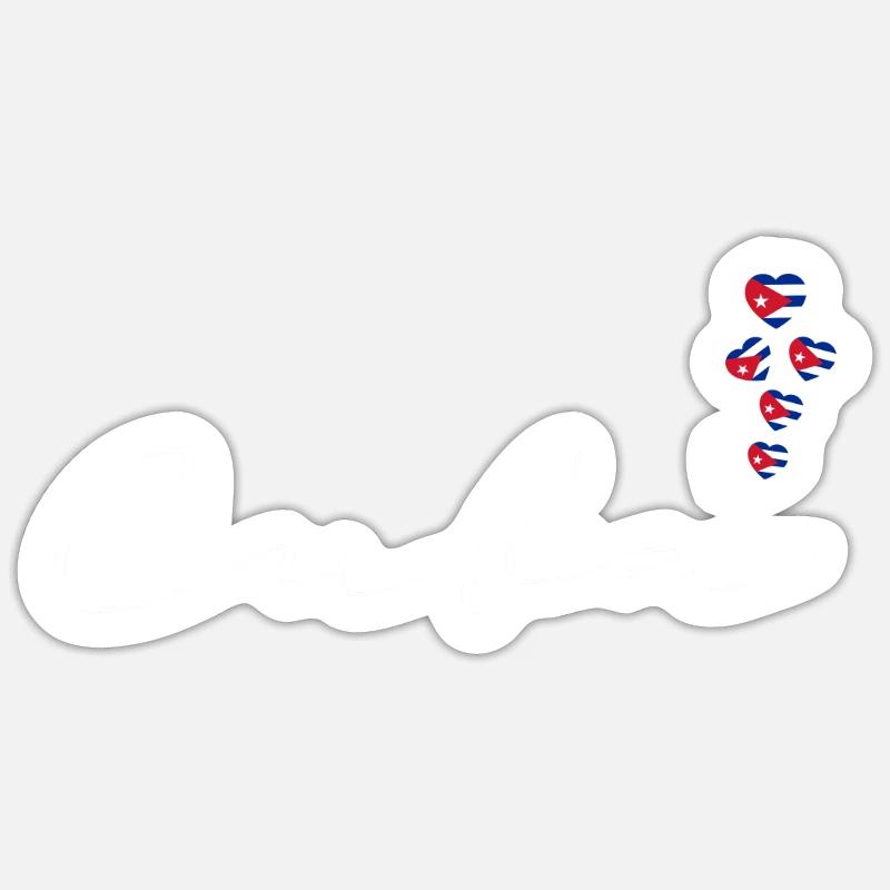 Cuba - Sticker size S (10 x 10 cm) - white matte