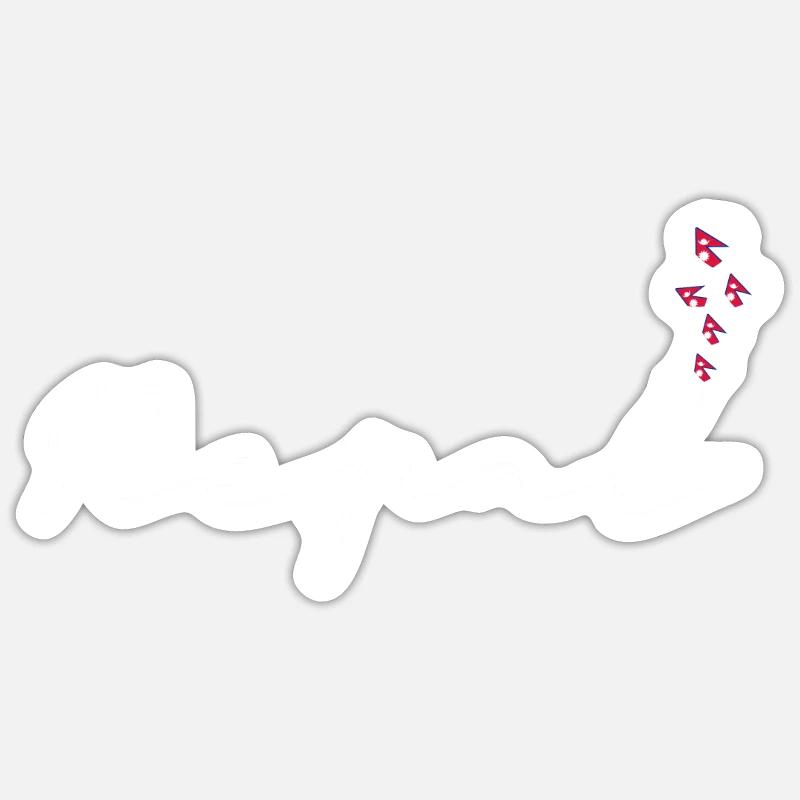 Nepal - Sticker size S (10 x 10 cm) - white matte