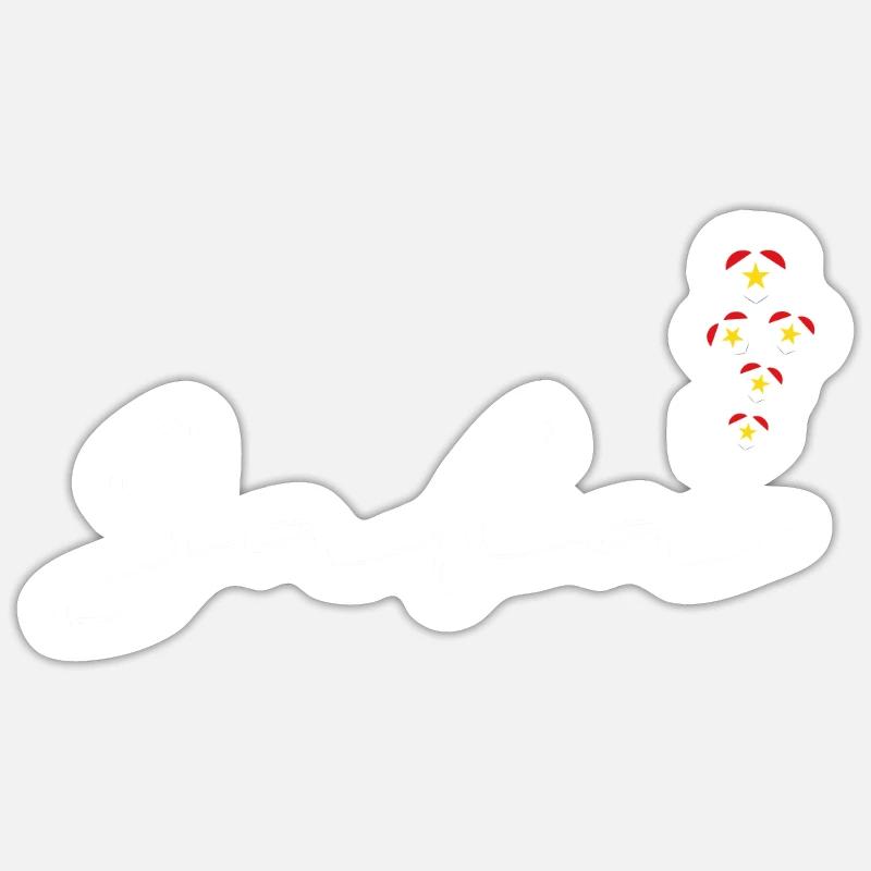 Saba - Sticker taille S (10 x 10 cm) - blanc mat