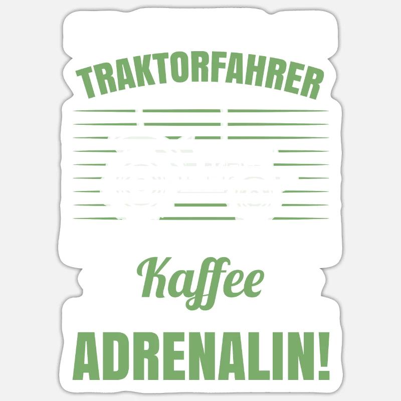 Lustiges Traktor Traktorfahrer Schlepper Sticker Größe S (10 x 10 cm)