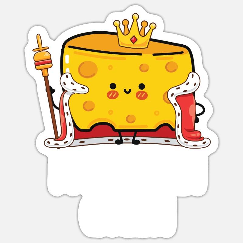 Parmesan - Sticker taille S (10 x 10 cm) - blanc mat