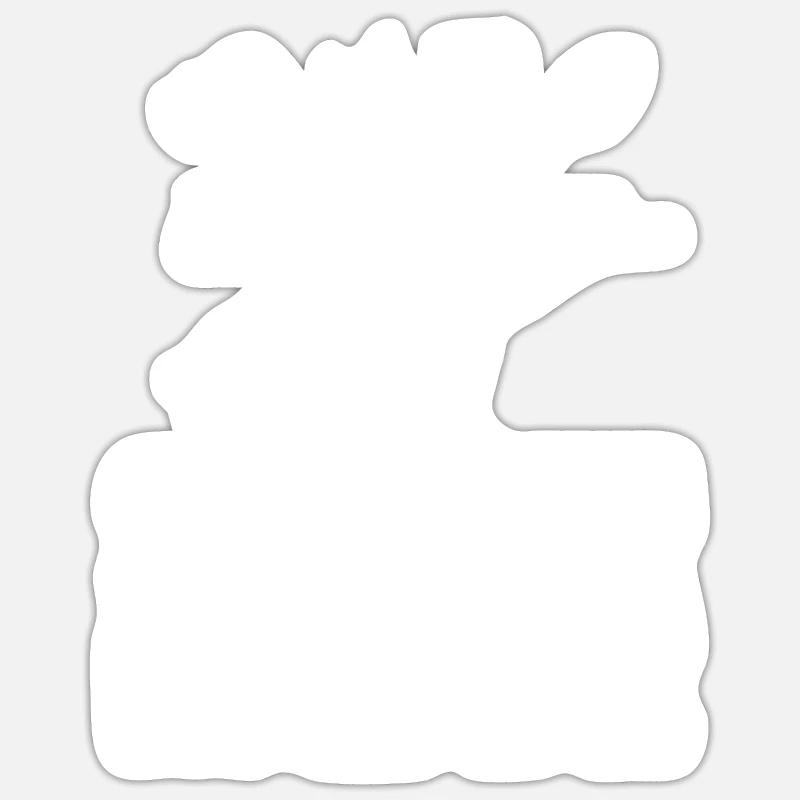 Hobbygärtner Garten Garten Opa - Sticker Größe S (10 x 10 cm) - Mattweiß