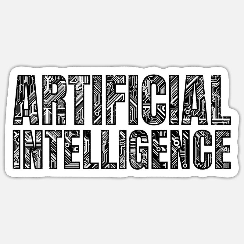 Artificial Intelligence - Sticker size S (10 x 10 cm) - white matte