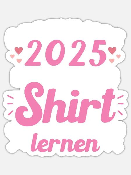 Abschluss 2025 Abschluss der Realschule - Sticker Größe S (10 x 10 cm) - Mattweiß