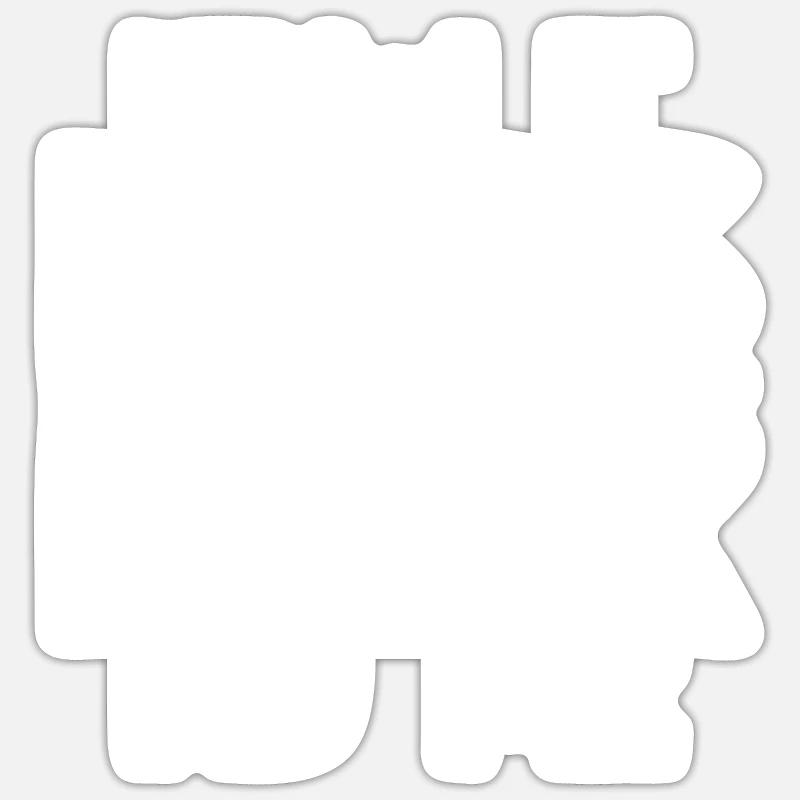 Deaf Pride ASL Gebärdensprache - Sticker Größe S (10 x 10 cm) - Mattweiß