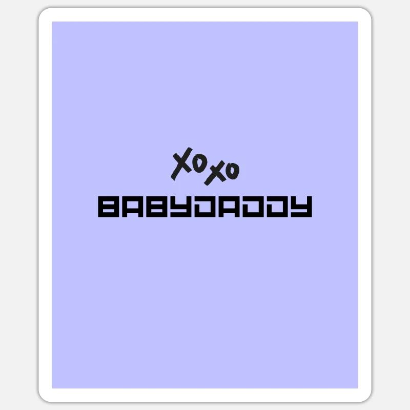 Babydaddy - Sticker Größe S (10 x 10 cm) - Mattweiß