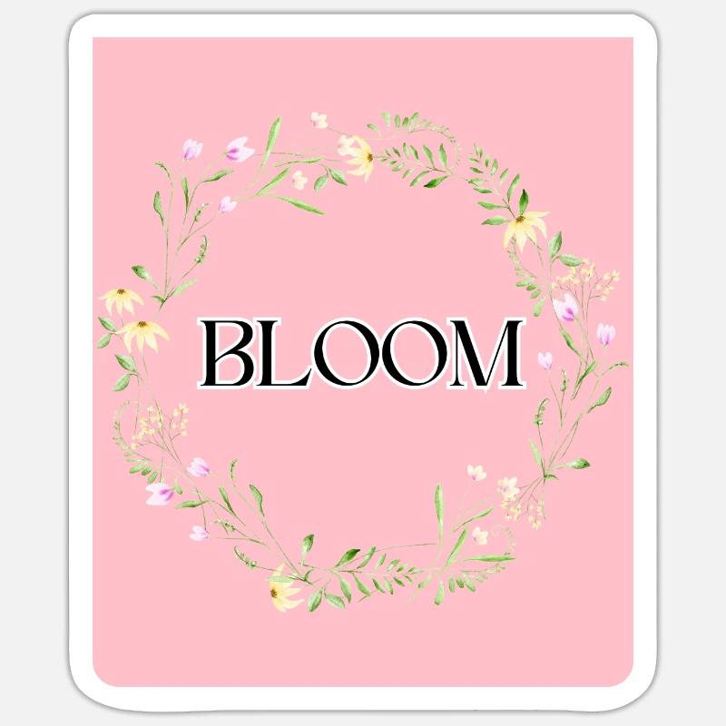 Bloom Sticker size S (10 x 10 cm)