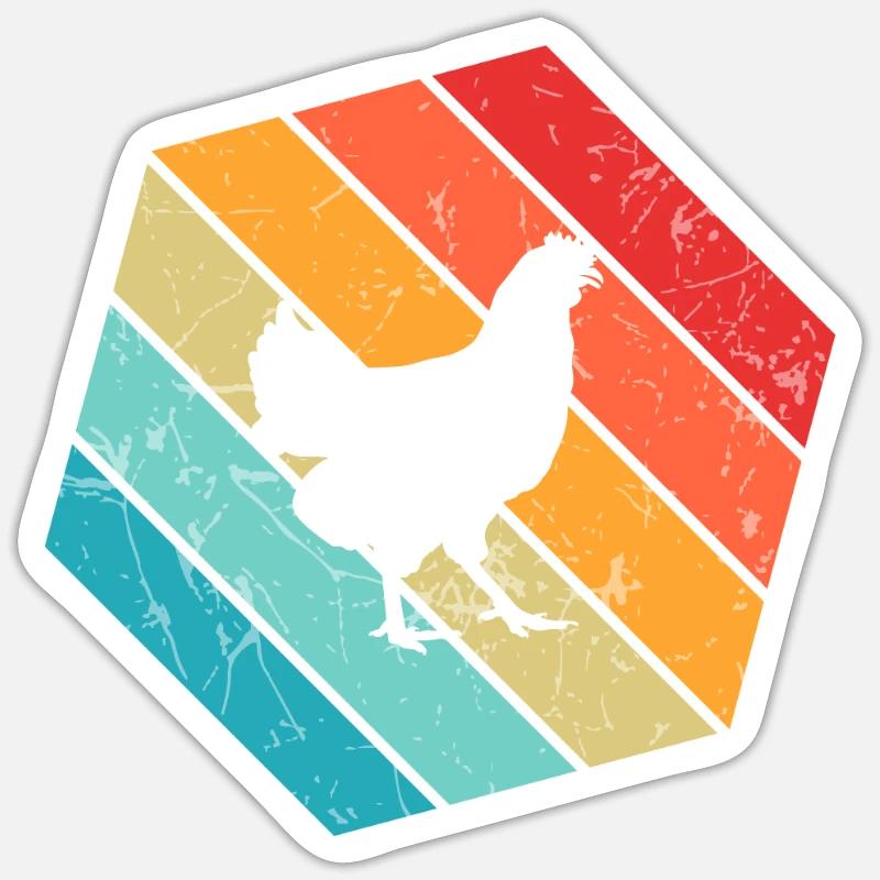 Potato Retro Mashed Potato Farmer Gift Sticker size S (10 x 10 cm)