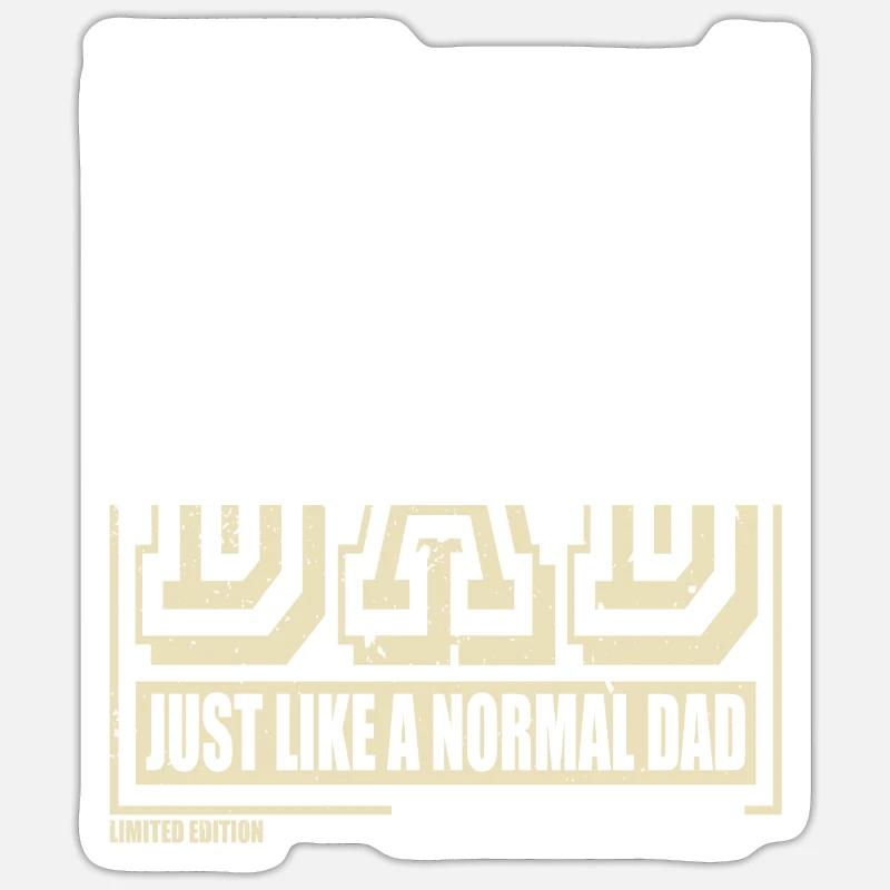 Comptable Papa Cadeau - Sticker taille S (10 x 10 cm) - blanc mat