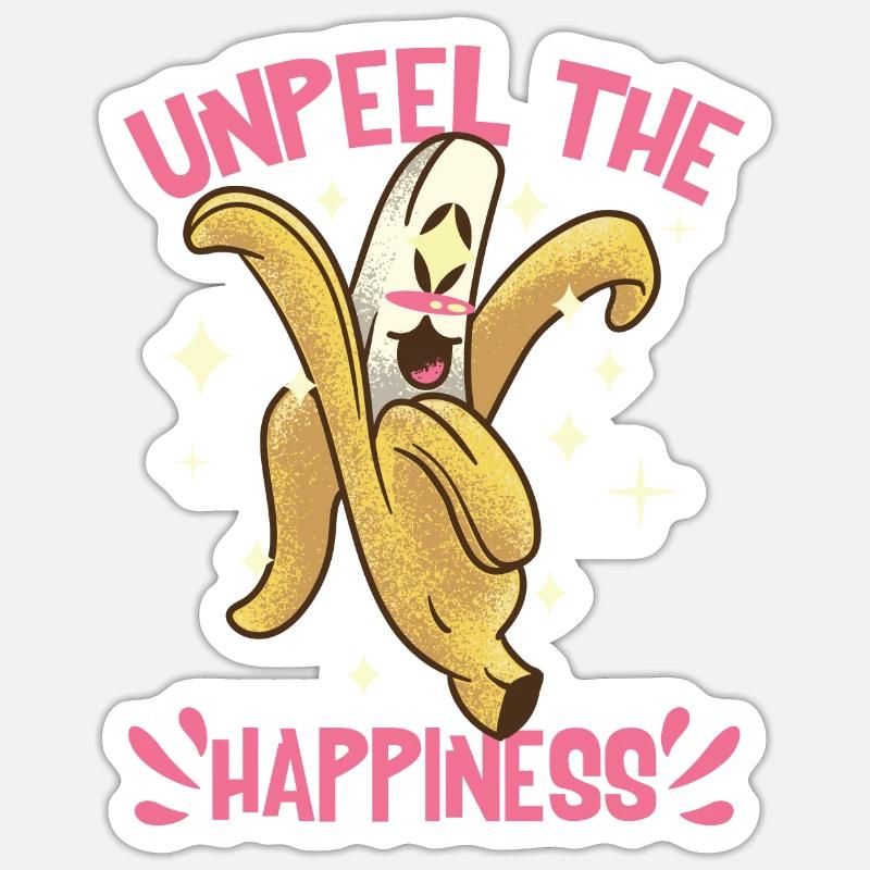 Enthülle das Glück - Sticker Größe S (10 x 10 cm) - Mattweiß