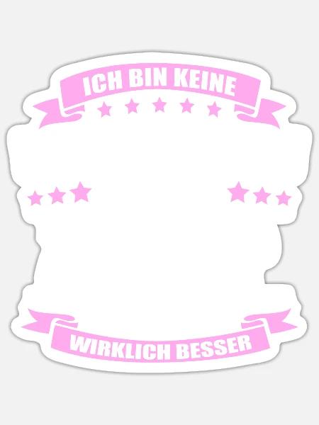 Name Zeynep Vorname Klugscheisserin Namenstag - Sticker Größe S (10 x 10 cm) - Mattweiß