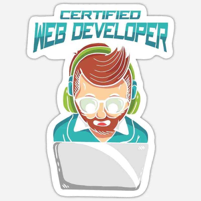 Web Developer Web Developer Certified Sticker size S (10 x 10 cm)
