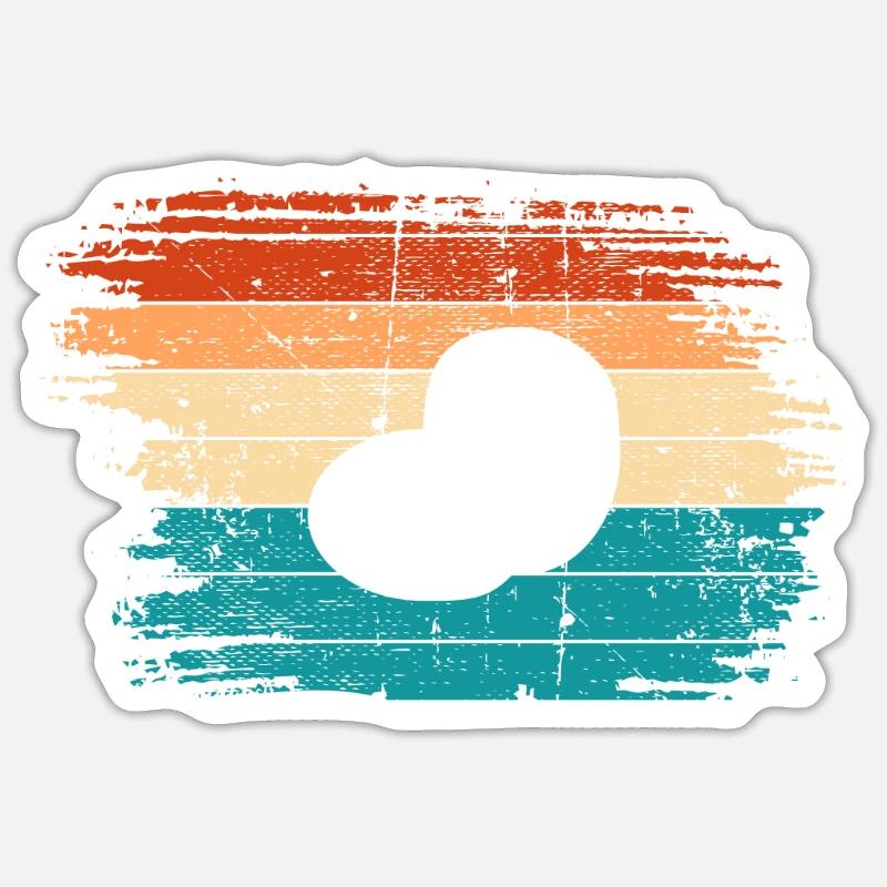 Potato Retro Mashed Potato Farmer Gift Sticker size S (10 x 10 cm)