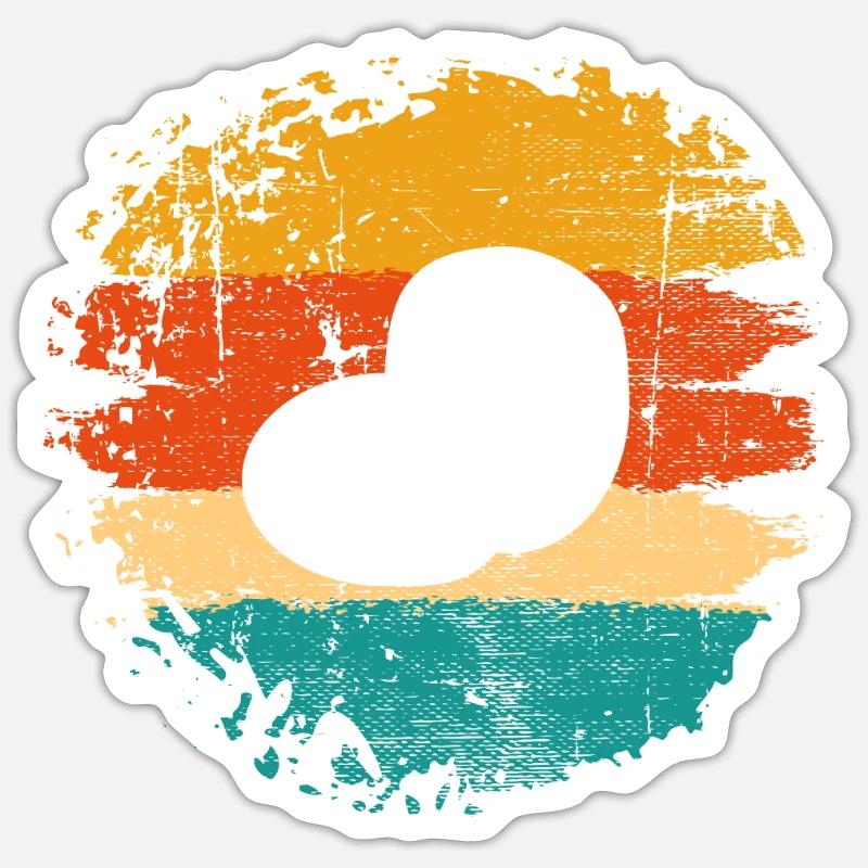 Potato Mashed Potatoes Retro Gift Sticker size S (10 x 10 cm)