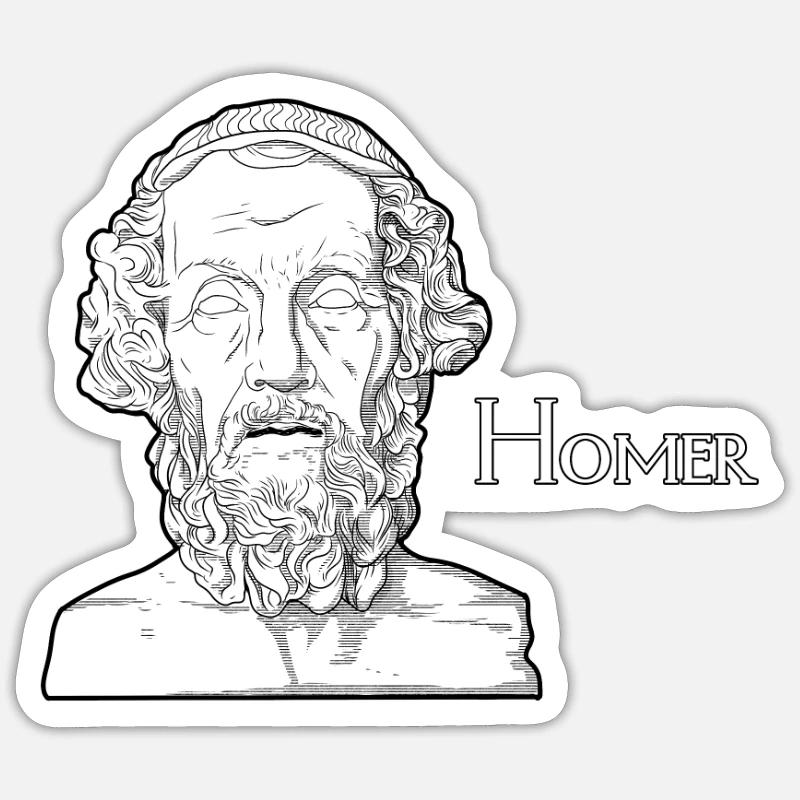 Homer Sticker size S (10 x 10 cm)