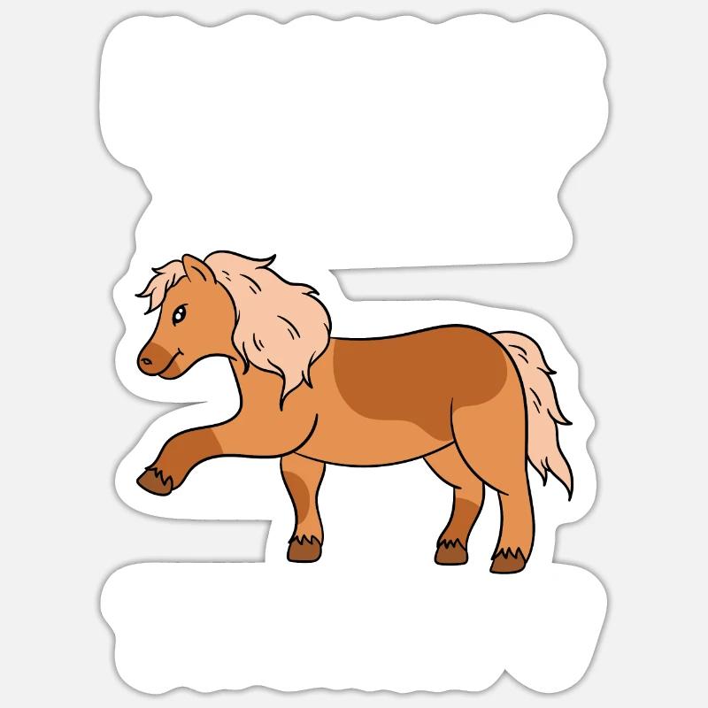 Ponies Better Than Therapy - Sticker size S (10 x 10 cm) - white matte