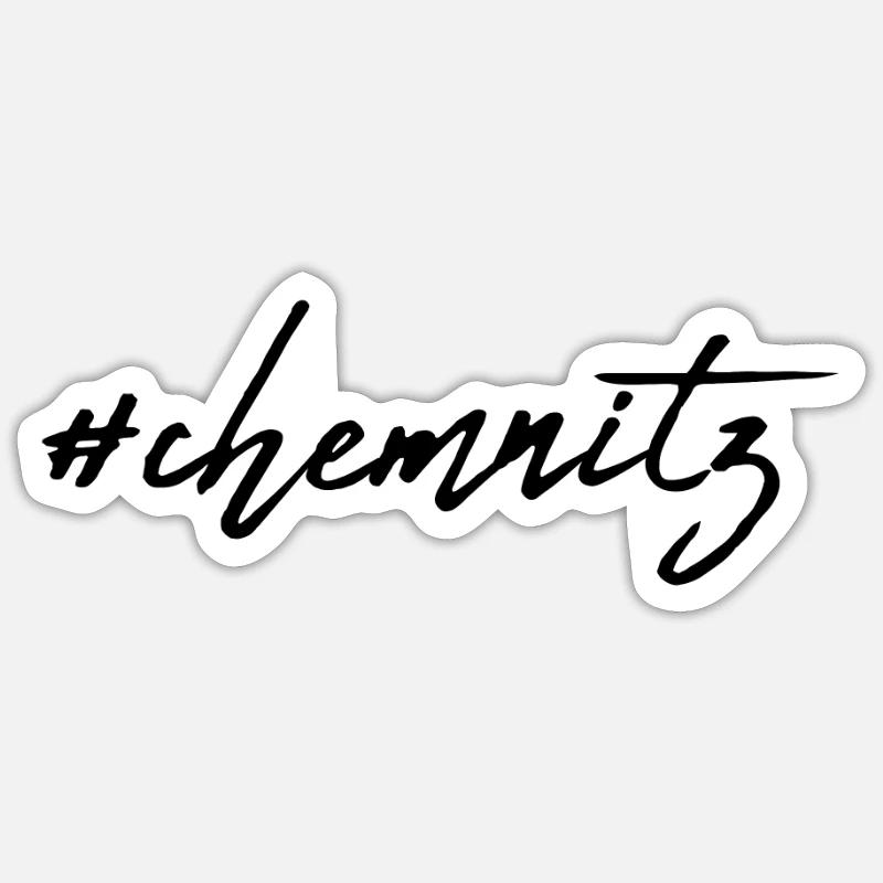 Chemnitz - Sticker size S (10 x 10 cm) - white matte