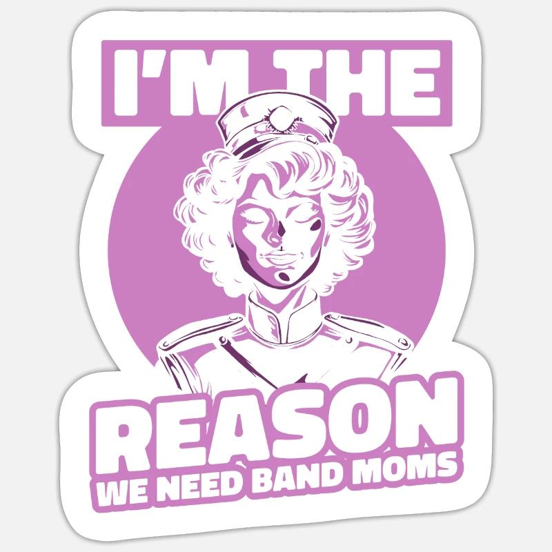 Procession de supporters Spielmannszug Mutter Sticker taille S (10 x 10 cm)