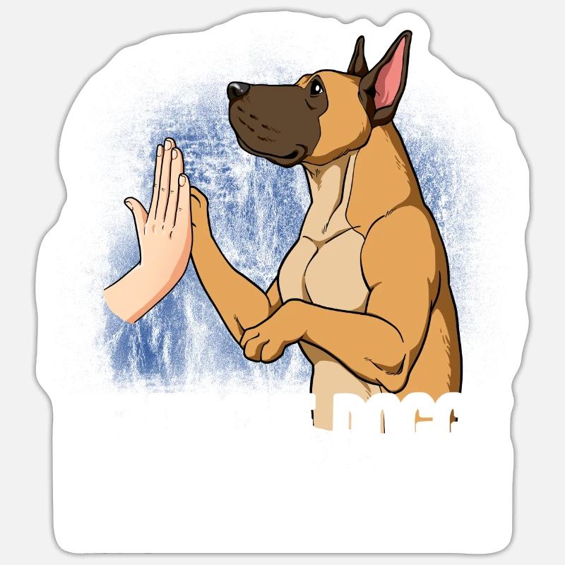 Great Dane - Sticker size S (10 x 10 cm) - white matte