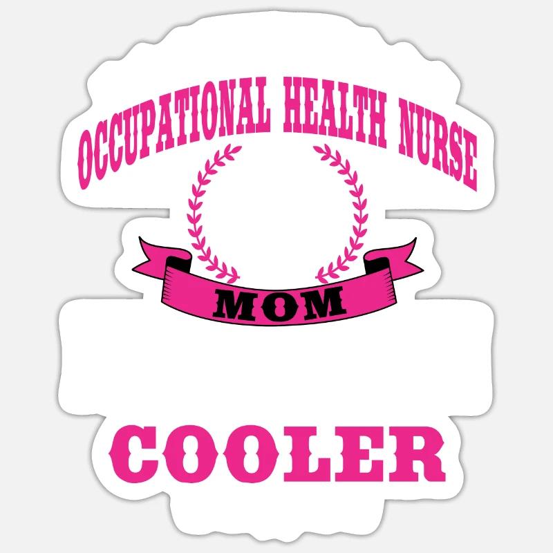 Arbeitsmedizinische Krankenschwester Mutter Mutter - Sticker Größe S (10 x 10 cm) - Mattweiß