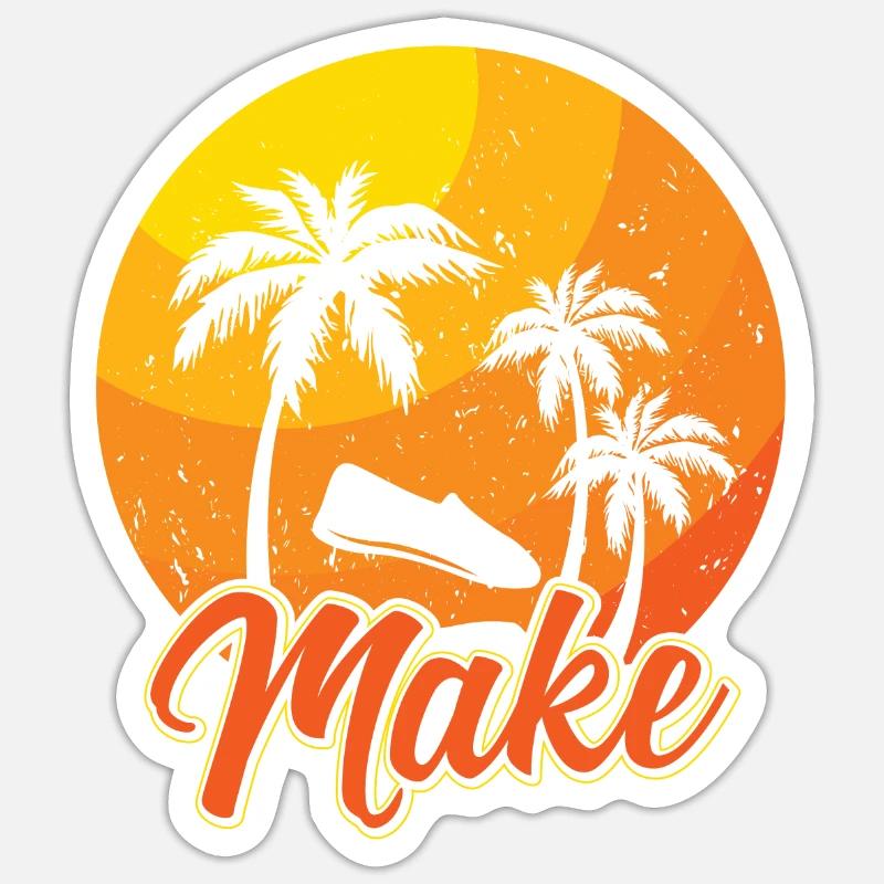 Make....Espadrilles Sommerlatschen Sticker Größe S (10 x 10 cm)