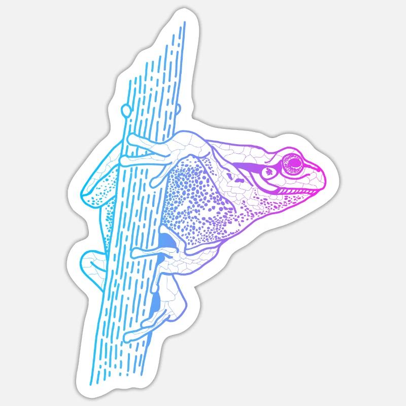 Tree Frog Toad Tadpole Frog Breeder Frog Sticker size S (10 x 10 cm)
