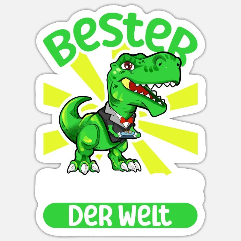 Bester Ringträger der Welt - Sticker Größe S (10 x 10 cm) - Mattweiß