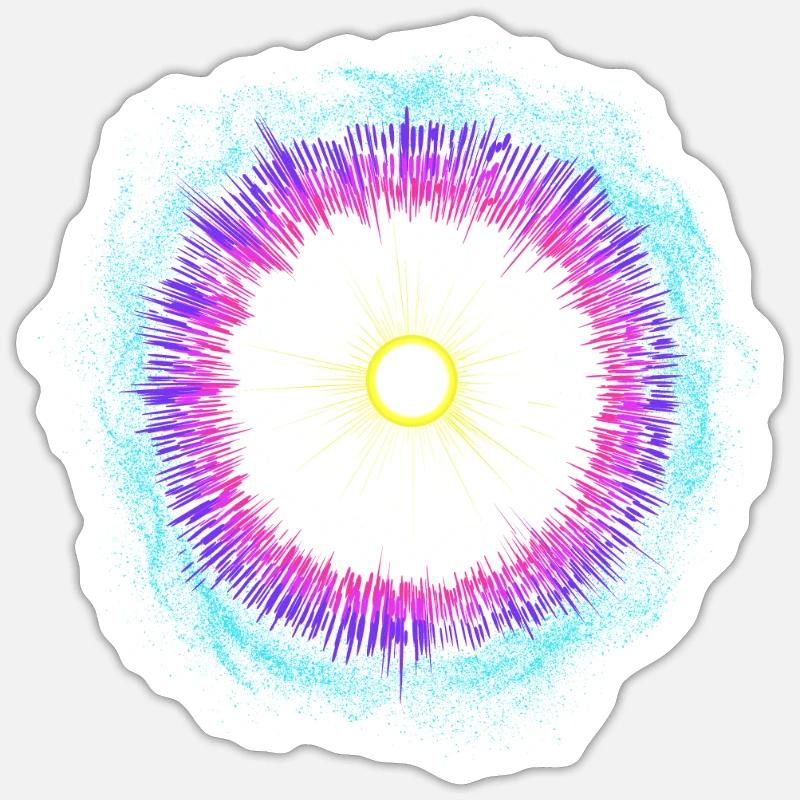 Supernova - Sticker Größe S (10 x 10 cm) - Mattweiß