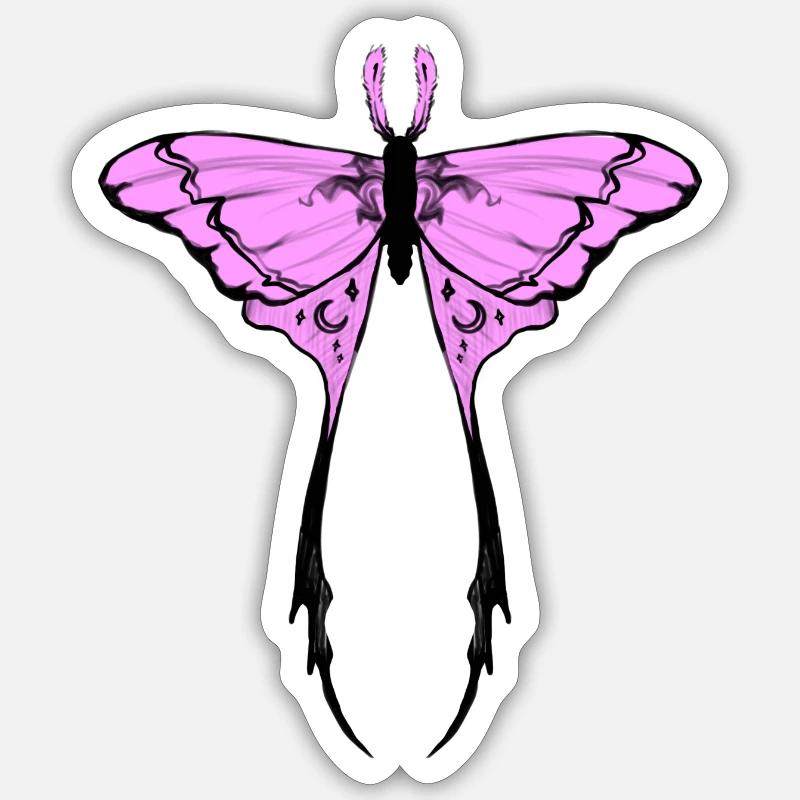 Moon moth Sticker size S (10 x 10 cm)