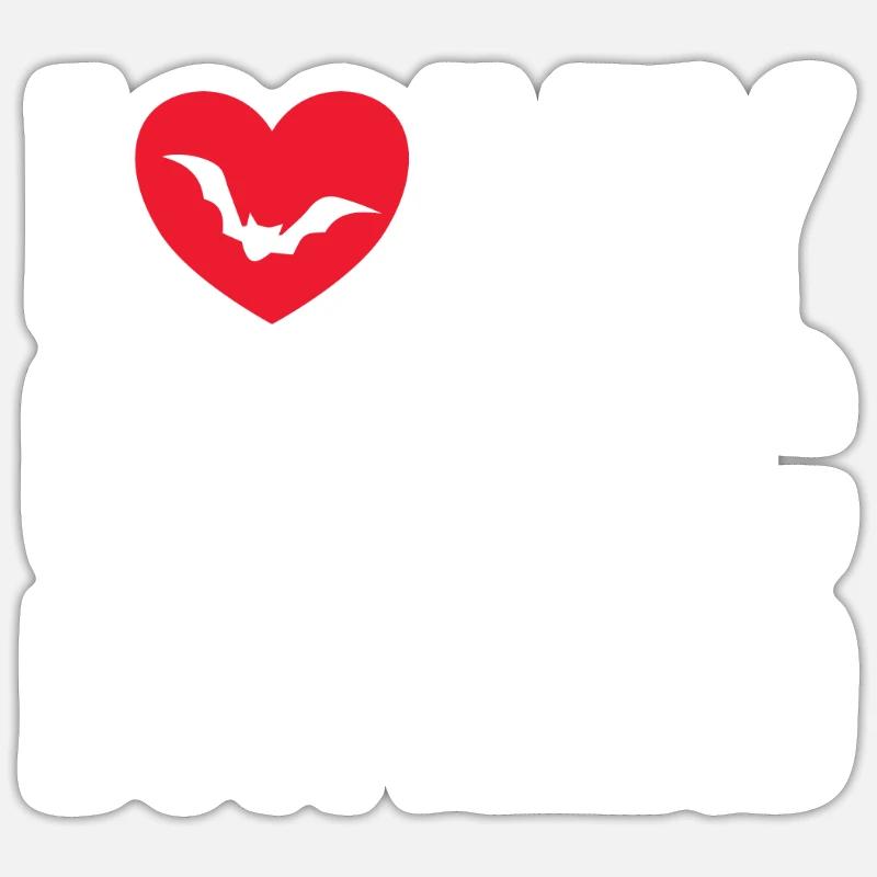 Goth Emo - Sticker taille S (10 x 10 cm) - blanc mat