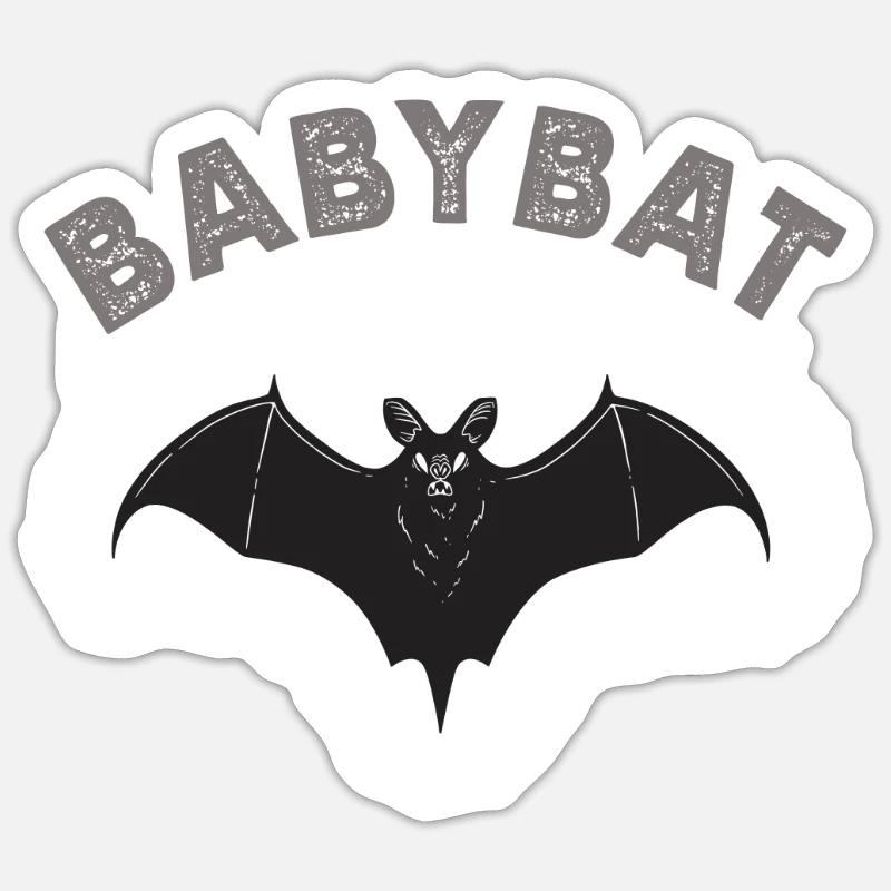 Goth Emo - Sticker taille S (10 x 10 cm) - blanc mat