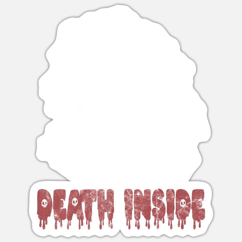 Goth Emo - Sticker Größe S (10 x 10 cm) - Mattweiß
