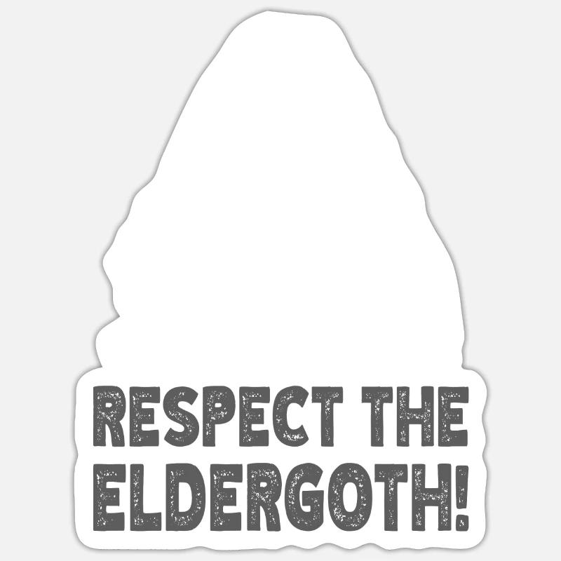 Goth Emo - Sticker taille S (10 x 10 cm) - blanc mat