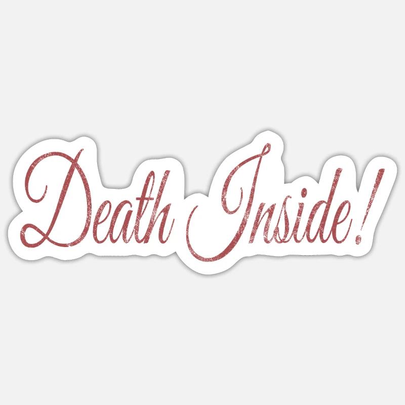 Goth Emo - Sticker taille S (10 x 10 cm) - blanc mat