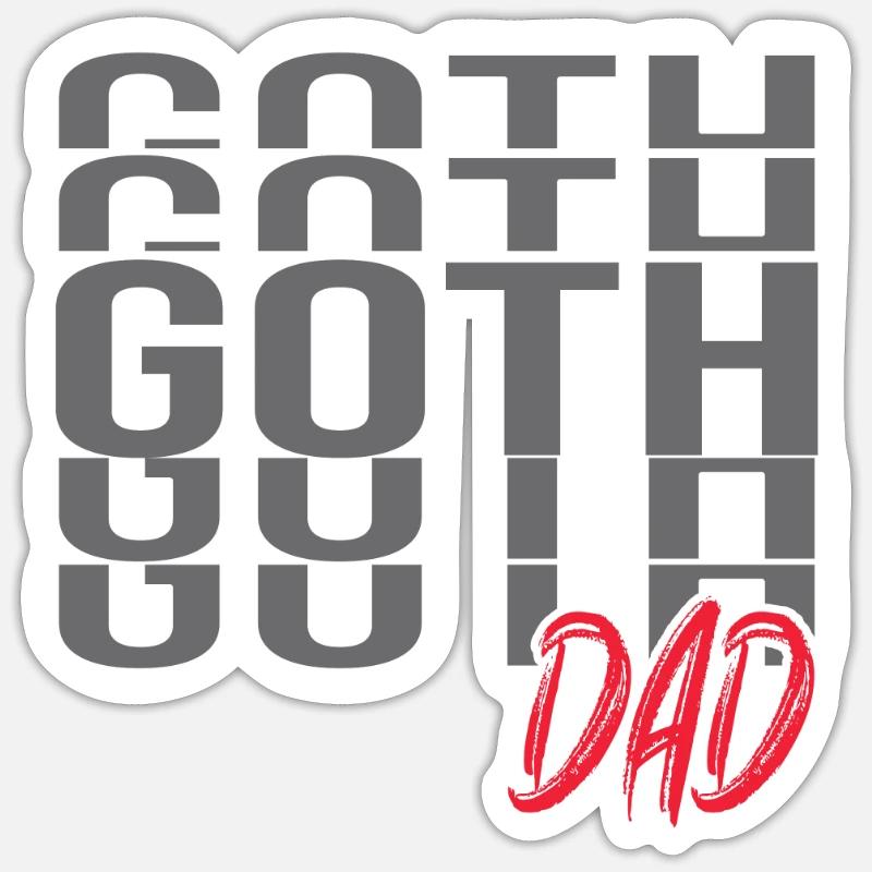 Goth Emo - Sticker size S (10 x 10 cm) - white matte